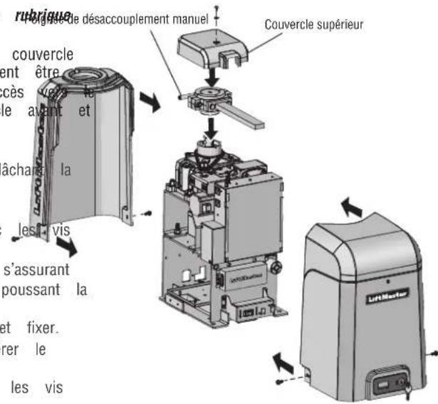 LIFT-MASTER HDSW24UL - Étape 11 installation du couvercle - 1