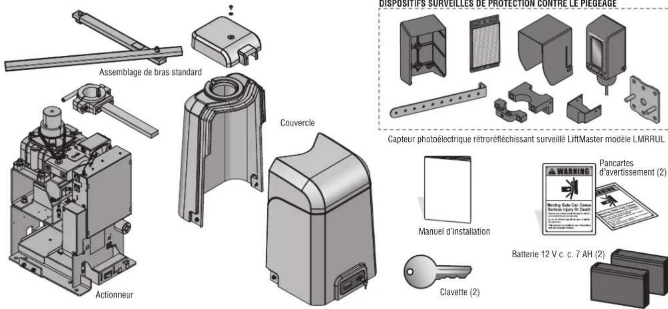 LIFT-MASTER HDSW24UL - Contenu de la boîte - 1