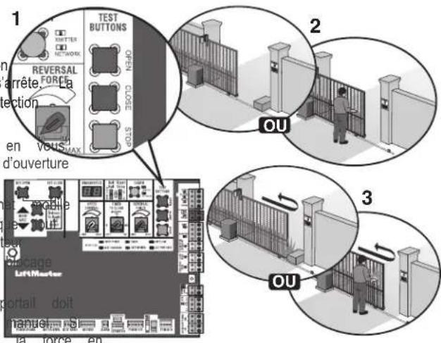 LIFT-MASTER INSL24UL - Test d'obstruction - 1