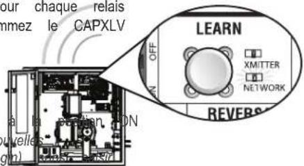 LIFT-MASTER INSL24UL - Pour programmer le CAPXLV: - 1