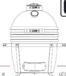 Grill Guru Kamado Original Compact - CONSERVARE QUESTE ISTRUZIONI PER FUTURE CONSULTAZIONI - 4