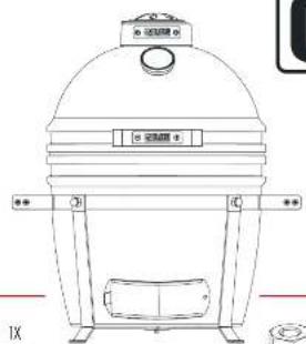 Grill Guru Kamado Original Compact - BEWAAR DEZE INSTRUCTIES VOOR TOEKOMSTIG GEBRUIK - 5