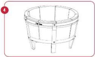 Grill Guru Kamado Original Medium - ISTRUZIONIER L'INSTALLAZIONE DEL FOCOLARE - 6