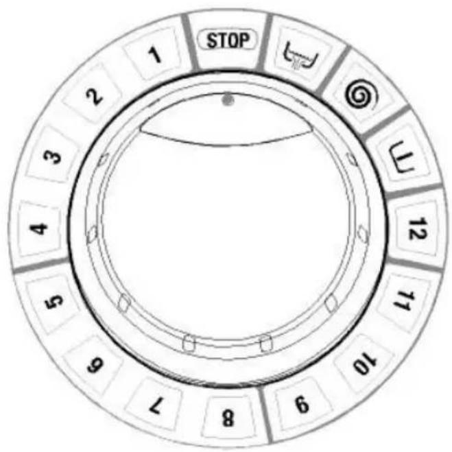SMEG SWM106 - MANETTE SELECTEUR DE PROGRAMME - 1