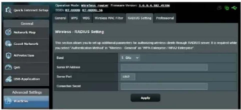 ASUS RTAX1800U - Service RADIUS - 1