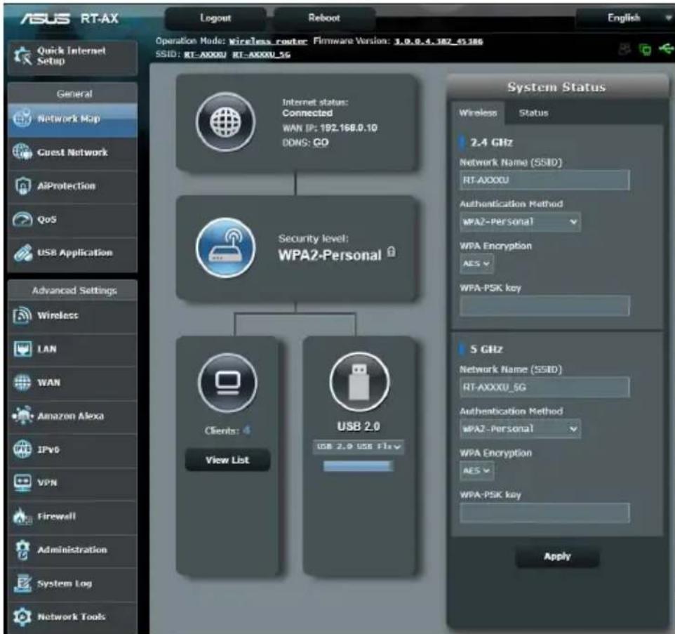 ASUS RTAX1800U - Vérifiez que les paramètres de configuration du réseau sont corrects. - 1