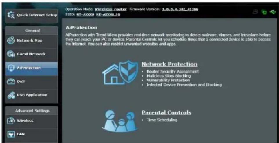ASUS RTAX1800U - Pour accéder à la page principale du contrôle parental : - 1