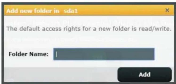 ASUS RTAX1800U - Pour ajouter un dossier : - 2