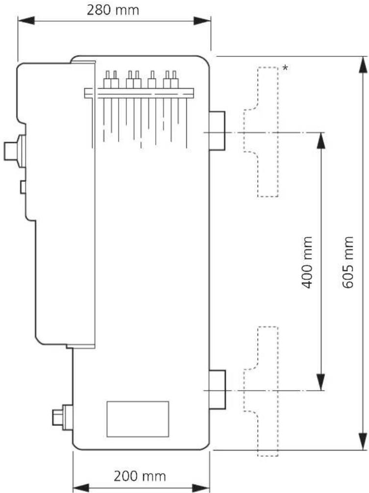 Nibe ELK 213 - Dimensions - 1
