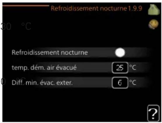 Nibe F12456 - Refroidissement nocturne (accessoire nécessaire) - 1