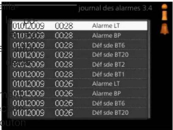 Nibe F114512 - JOURNAL DES ALARMES - 1