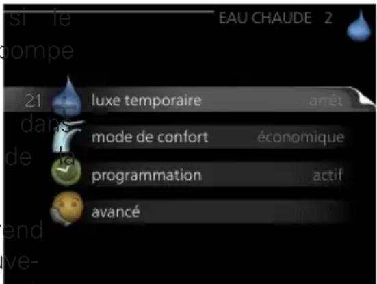 Nibe F114512 - Sous-menus - 1