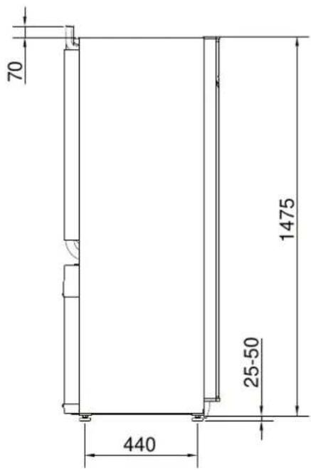 Nibe F114510 - Dimensions et données d'implantation - 2