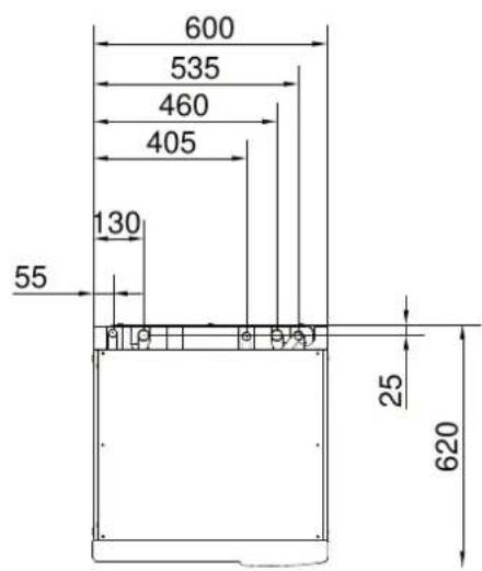 Nibe F114510 - Dimensions et données d'implantation - 3