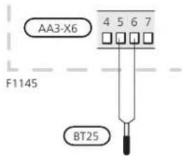 Nibe F114510 - Sonde de température, eau chaude - 2