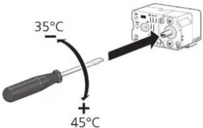 Nibe F114510 - Thermostat en mode secours - 1
