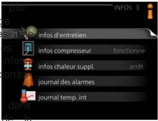 Nibe F124510 - Sous-menus - 1
