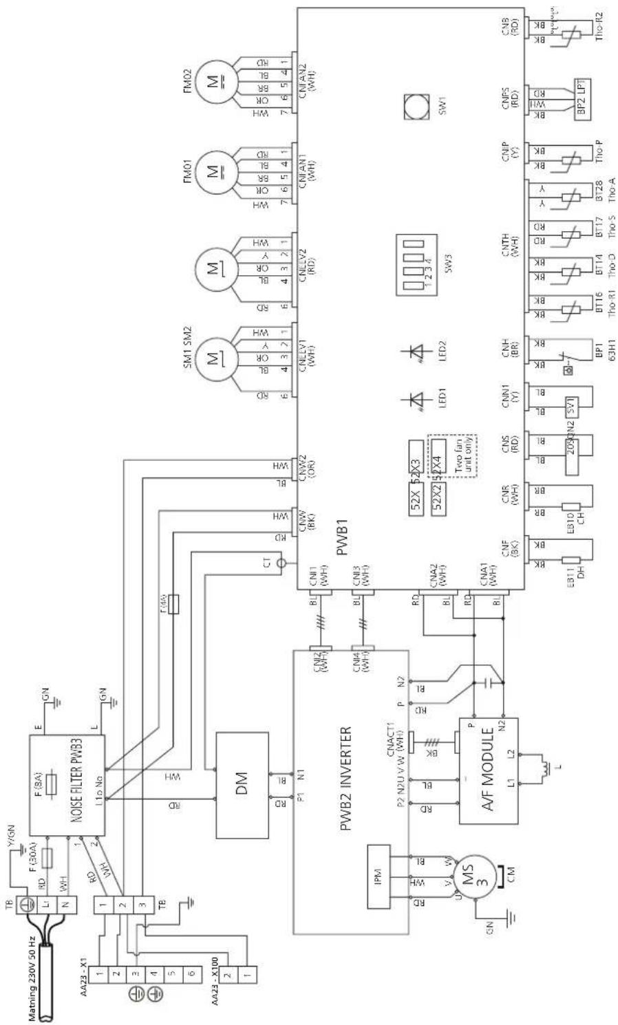Nibe F204012 - Scheme du circuit electrique - 8