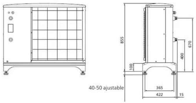 Nibe F204012 - Dimensions et plans d'implantation - 2