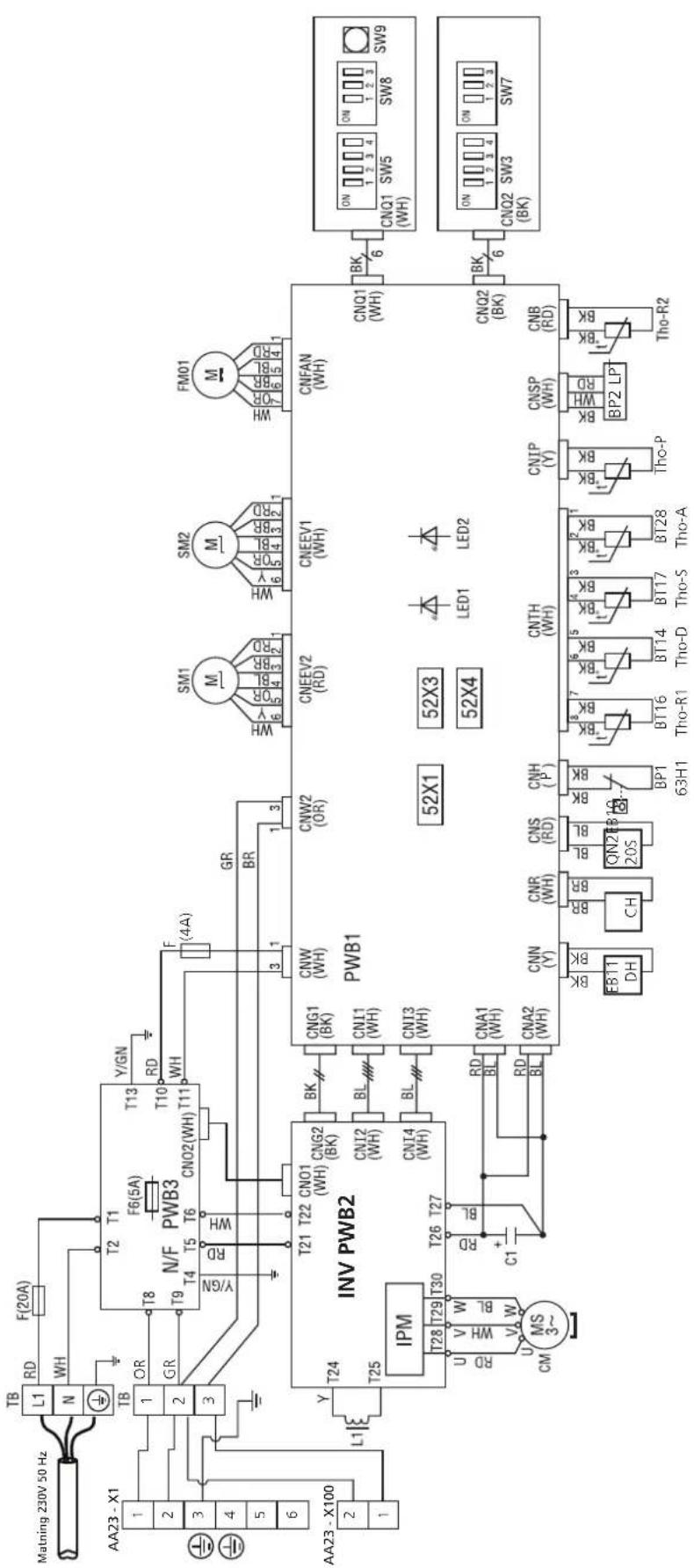 Nibe F204012 - Scheme du circuit electrique - 4