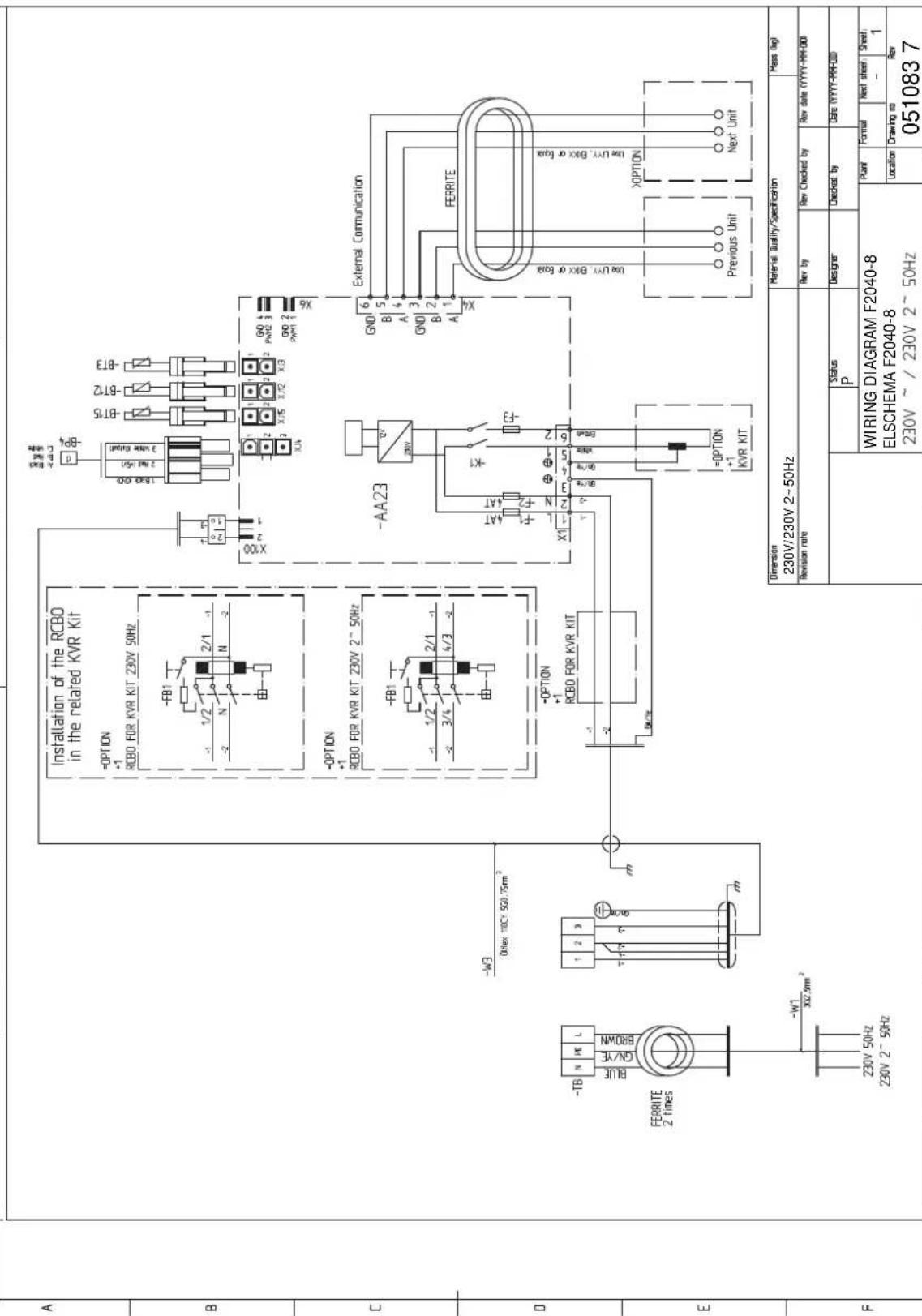 Nibe F204012 - Scheme du circuit electrique - 3