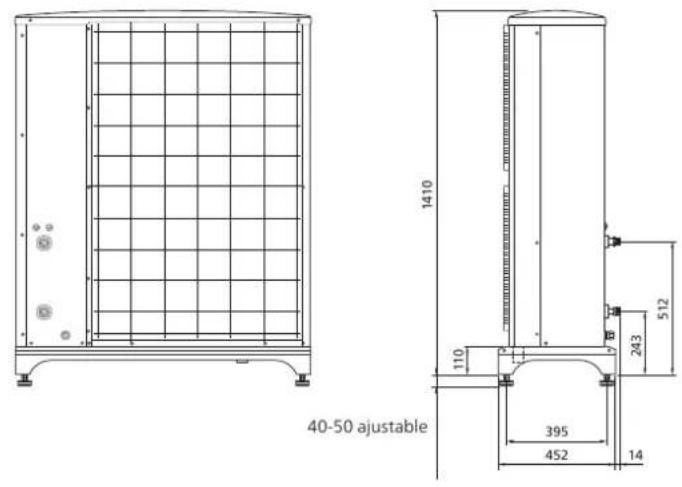 Nibe F204012 - Dimensions et plans d'implantation - 8