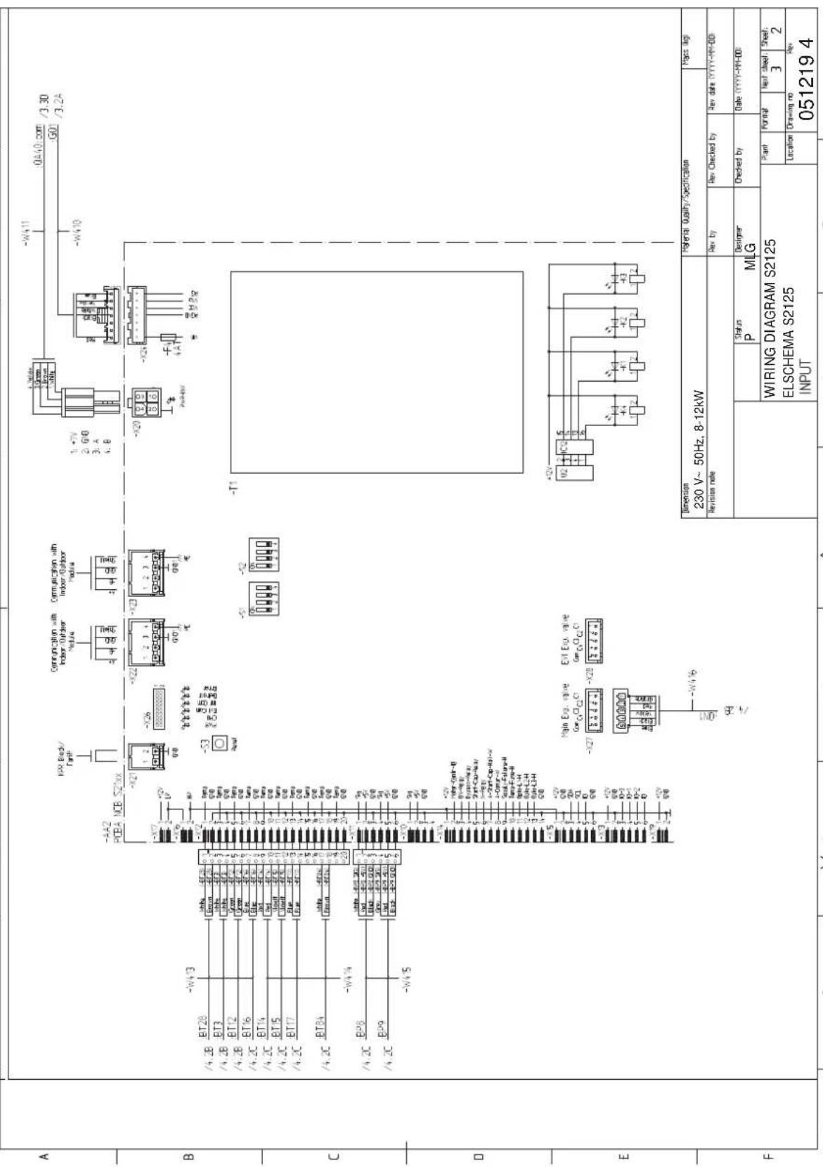 Nibe S212512 - Scheme du circuit electrique - 2