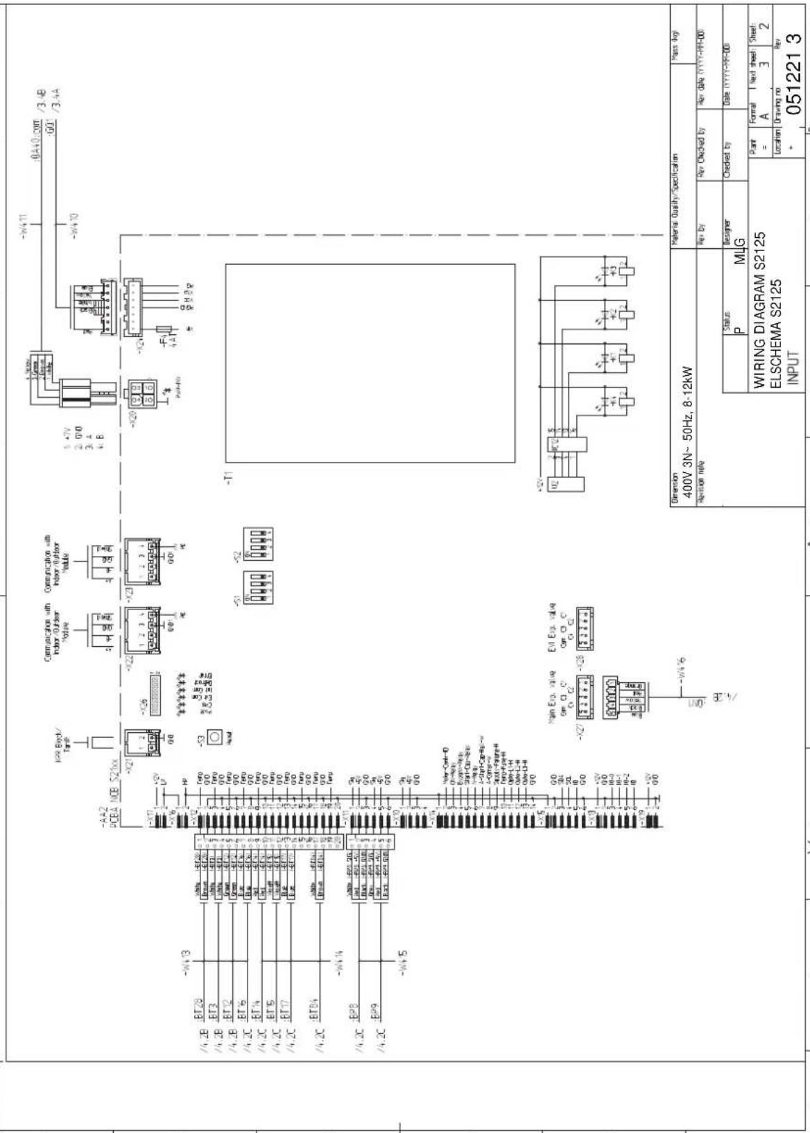 Nibe S212512 - Scheme du circuit electrique - 6
