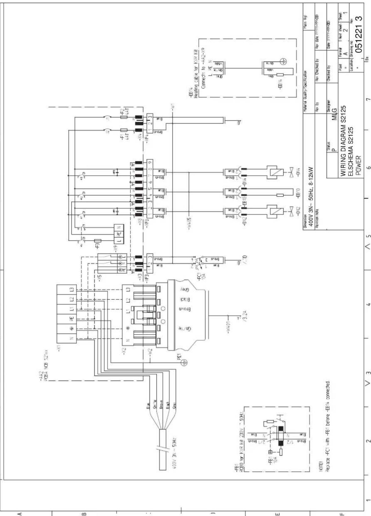 Nibe S212512 - Scheme du circuit electrique - 5