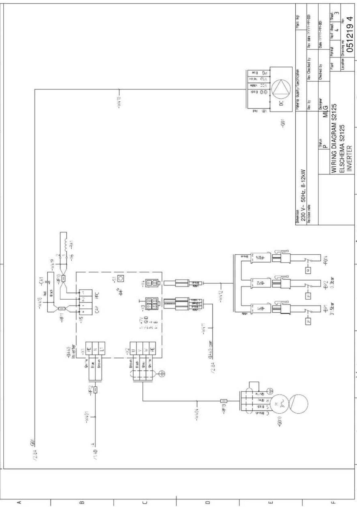 Nibe S212512 - Scheme du circuit electrique - 3