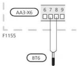 Nibe F115516 - Sonde de température, eau chaude - 1