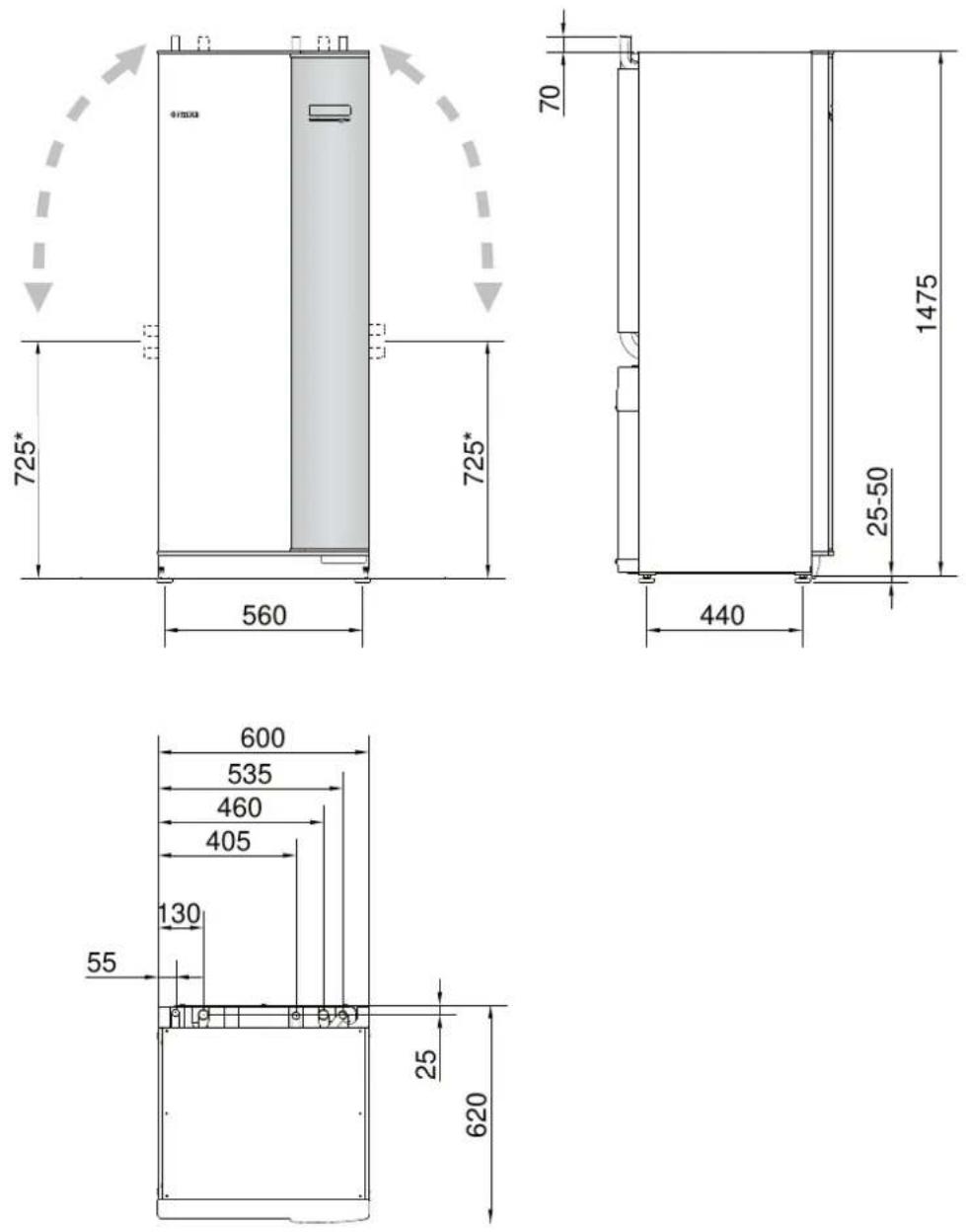Nibe F115516 - Données techniques - 1