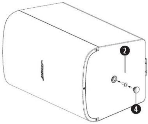 Technical diagram of a device casing with labeled parts and adjustment arrows