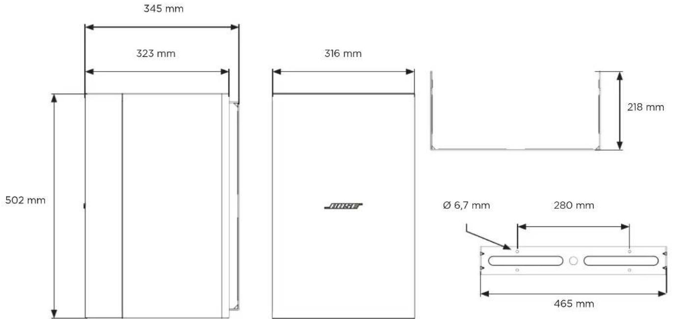 BOSE DesignMax DM10SSub - Productvermogen: - 2