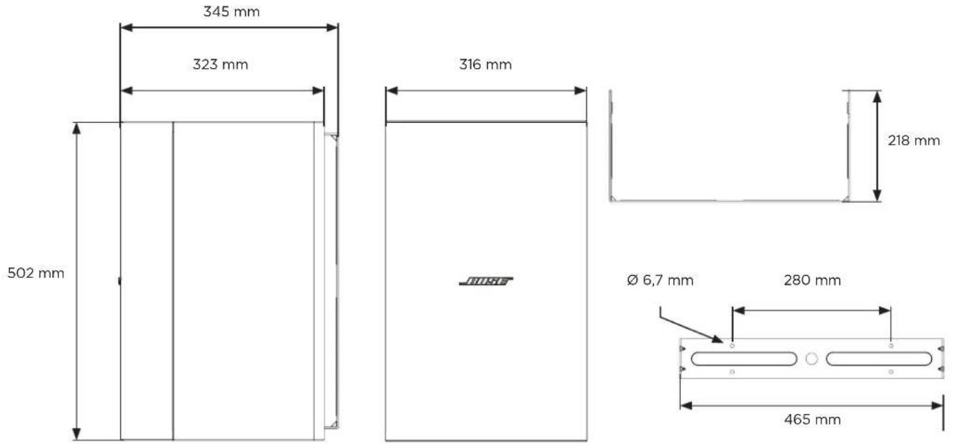 BOSE DesignMax DM10SSub - Leistungsdaten: - 2
