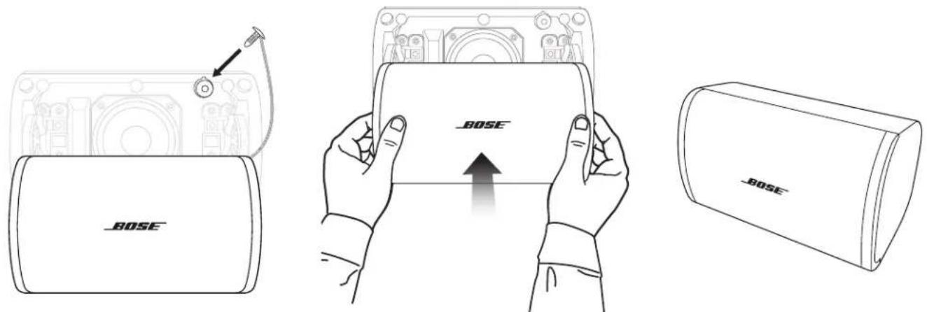BOSE DesignMax DM2S - Attaching the Grille - 1