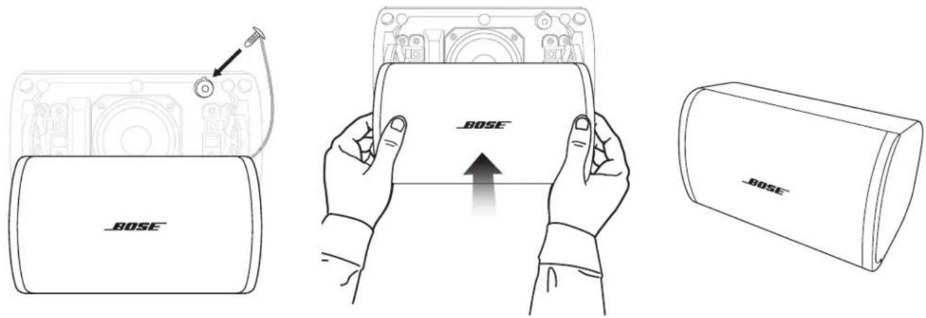 BOSE DesignMax DM2S - Anbringen der Frontabdeckung - 1