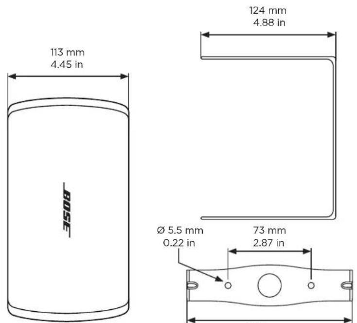 BOSE DesignMax DM2S - Product Dimensions - 2
