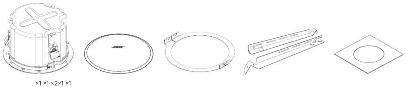 BOSE DesignMax DM8CSUB - Innhold i pakken - 1