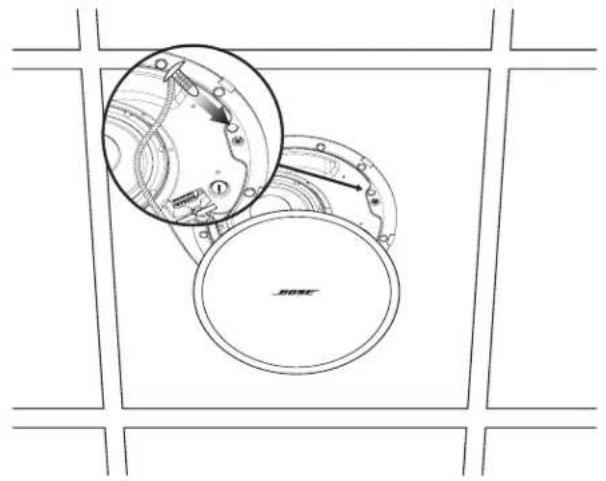 BOSE DesignMax DM8CSUB - Pose de la grille - 1