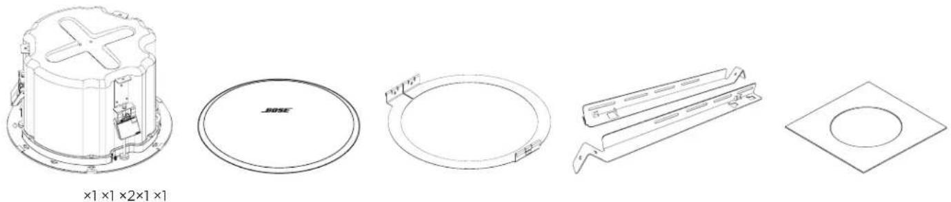 BOSE DesignMax DM8CSUB - Verpackungsinhalt - 1