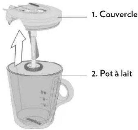 Lavazza A Modo Mio Deséa - Nettoyage du POT monte-lait - 1
