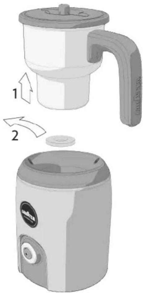 Lavazza MilkUp - STARTING THE MILK FROTHER - 2