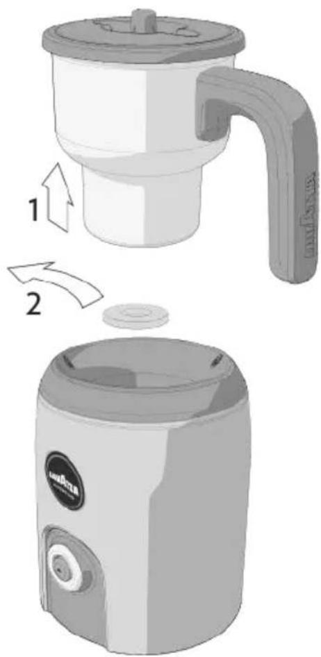 Lavazza MilkUp - Mise en MARCHE du mousseur à lait - 2