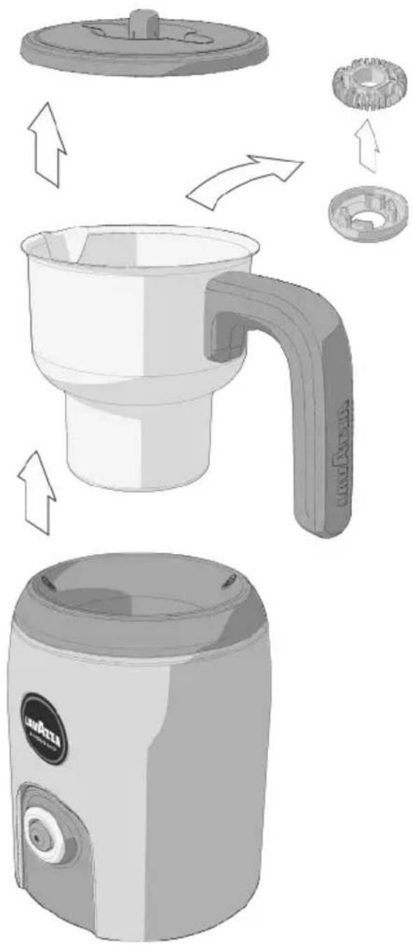 Lavazza MilkUp - CLEANING THE MILK FROTHER - 2