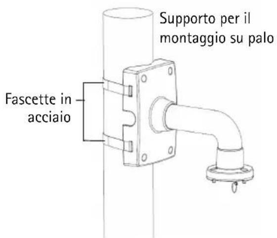 AXIS T91A64 - Installazione di AXIS T91A67 per montaggio su palo - 2