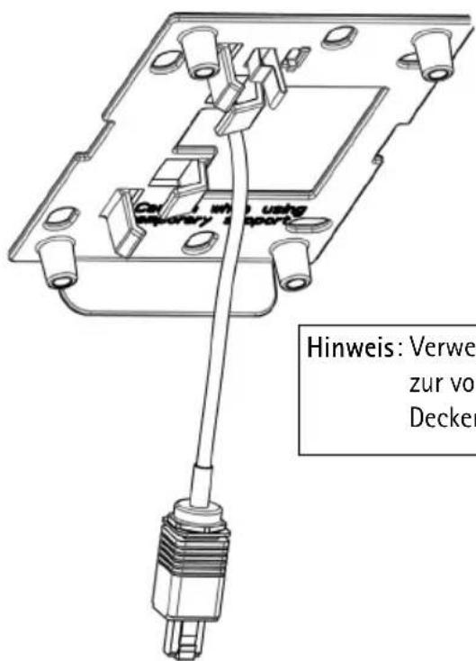 AXIS T91A64 - Installieren der AXIS T91A63 Ceiling Mount - 1