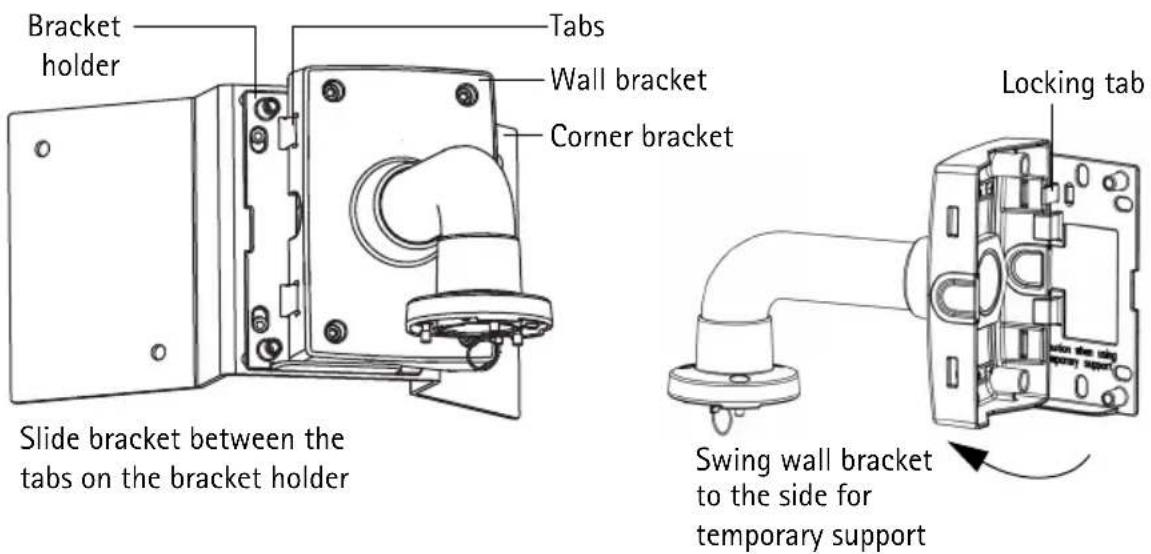 AXIS T91A64 - Install the AXIS T91A64 Corner Mount - 1