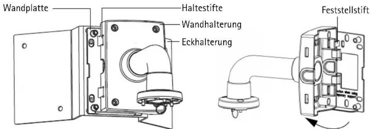 AXIS T91A64 - Installieren der AXIS T91A64 Corner Mount - 1
