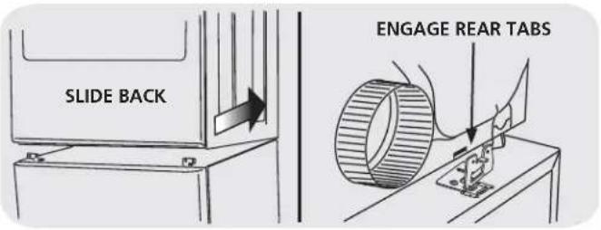 FRIGIDAIRE CFPWD15T - C2) Attaching dryer mounting hardware D2) Mounting dryer - 5